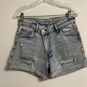 Aeropostale Ripped Jean Shorts
